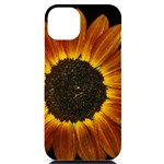 Orange Sunflower Phone Case iPhone 14 Plus Black UV Print PC Hardshell Case