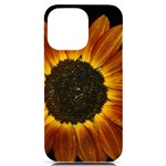 Orange Sunflower Phone Case iPhone 14 Pro Max Black UV Print PC Hardshell Case