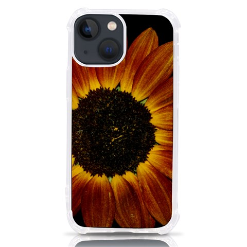 Orange Sunflower Phone Case iPhone 13 mini TPU UV Print Case from ArtsNow.com Front