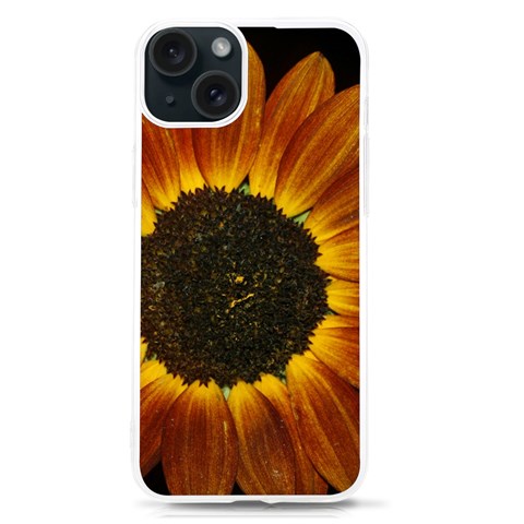 Orange Sunflower Phone Case iPhone 15 TPU UV Print Case from ArtsNow.com Front