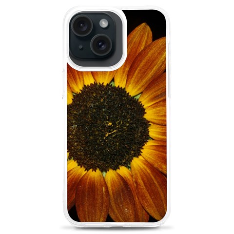 Orange Sunflower Phone Case iPhone 15 Plus TPU UV Print Case from ArtsNow.com Front