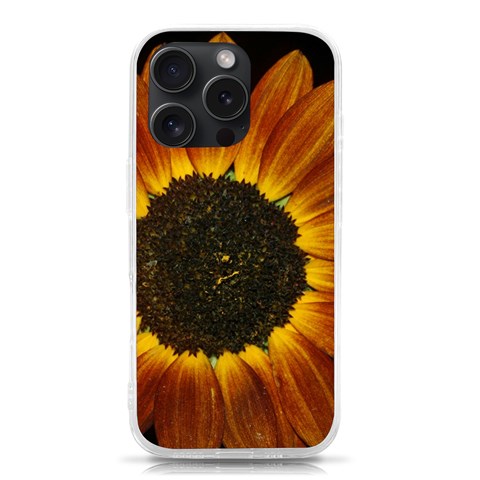 Orange Sunflower Phone Case iPhone 15 Pro TPU UV Print Case from ArtsNow.com Front