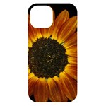 Orange Sunflower Phone Case iPhone 15 Black UV Print PC Hardshell Case