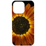 Orange Sunflower Phone Case iPhone 15 Pro Max Black UV Print PC Hardshell Case