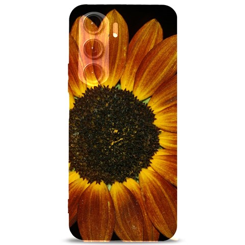 Orange Sunflower Phone Case Samsung Galaxy S24 Plus 6.7 Inch Black TPU UV Case from ArtsNow.com Front