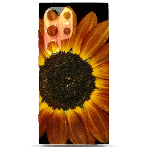 Orange Sunflower Phone Case Samsung Galaxy S24 Ultra 6.9 Inch Black TPU UV Case from ArtsNow.com Front