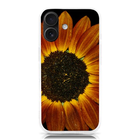 Orange Sunflower Phone Case iPhone 16 TPU UV Print Case from ArtsNow.com Front