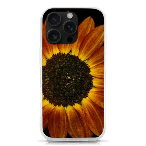 Orange Sunflower Phone Case iPhone 16 Pro TPU UV Print Case from ArtsNow.com Front