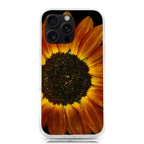 Orange Sunflower Phone Case iPhone 16 Pro Max TPU UV Print Case from ArtsNow.com Front