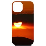 Orange Sunset iPhone 14 Black UV Print PC Hardshell Case