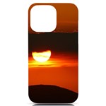 Orange Sunset iPhone 14 Pro Max Black UV Print PC Hardshell Case