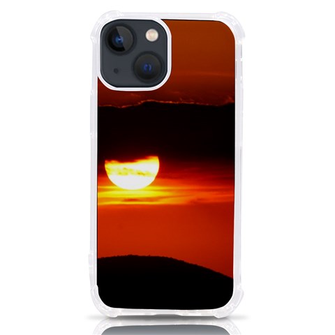 Orange Sunset iPhone 13 mini TPU UV Print Case from ArtsNow.com Front