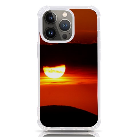 Orange Sunset iPhone 13 Pro TPU UV Print Case from ArtsNow.com Front