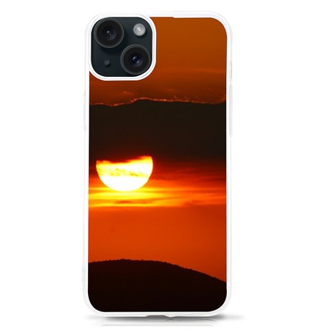 Orange Sunset iPhone 15 TPU UV Print Case from ArtsNow.com Front