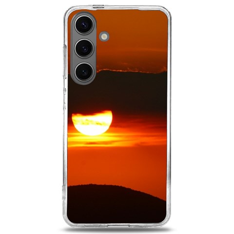 Orange Sunset Samsung Galaxy S24 6.2 Inch TPU UV Case from ArtsNow.com Front