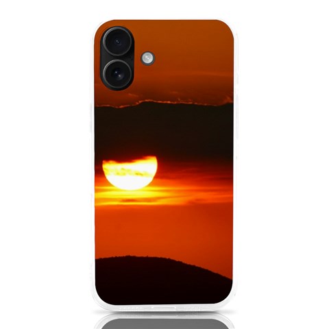 Orange Sunset iPhone 16 Plus TPU UV Print Case from ArtsNow.com Front