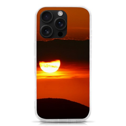 Orange Sunset iPhone 16 Pro TPU UV Print Case from ArtsNow.com Front