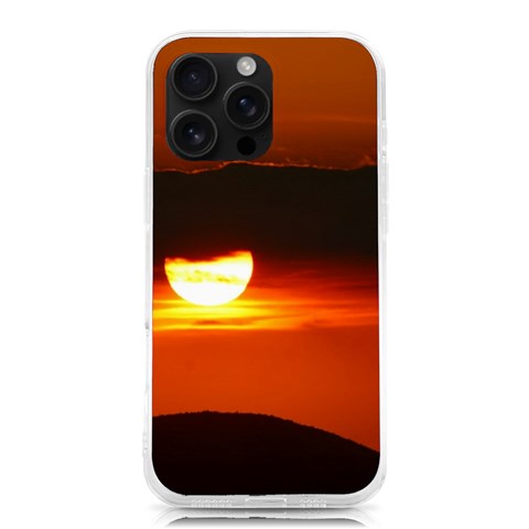 Orange Sunset iPhone 16 Pro Max TPU UV Print Case from ArtsNow.com Front