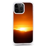 Orange Sunset Over The Mountains iPhone 14 Pro Max TPU UV Print Case