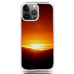 Orange Sunset Over The Mountains iPhone 13 Pro Max TPU UV Print Case