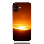 Orange Sunset Over The Mountains iPhone 16 Plus TPU UV Print Case