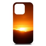 Orange Sunset Over The Mountains iPhone 16 Pro Black UV Print PC Hardshell Case