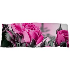 Roses Floral Flowers Nature Pink Romance Romantic Valentines Day Love 15 x40  Body Pillow Case Dakimakura (Two Sides) from ArtsNow.com Front