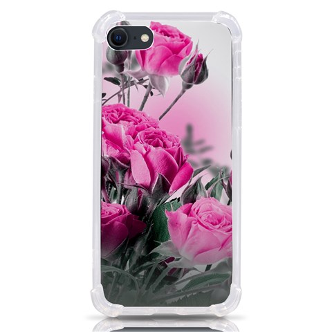 Roses Floral Flowers Nature Pink Romance Romantic Valentines Day Love iPhone SE from ArtsNow.com Front