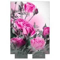 Roses Floral Flowers Nature Pink Romance Romantic Valentines Day Love Automatic Folding Umbrella with Case (Large) from ArtsNow.com Case