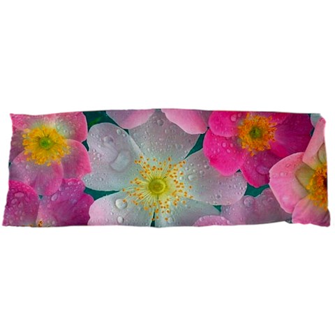 Pink Neon Flowers Flower 15 x40  Body Pillow Case Dakimakura (Two Sides) from ArtsNow.com Front