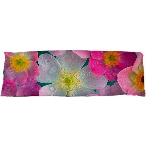 Pink Neon Flowers Flower 21 x63  Body Pillow Case Dakimakura (Two Sides) from ArtsNow.com Front