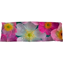 Pink Neon Flowers Flower 21 x63  Body Pillow Case Dakimakura (Two Sides) from ArtsNow.com Front