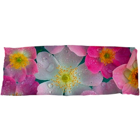 Pink Neon Flowers Flower 25 x67  Body Pillow Case Dakimakura (Two Sides) from ArtsNow.com Front