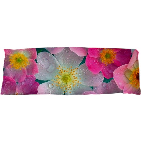 Pink Neon Flowers Flower 25 x71  Body Pillow Case Dakimakura (Two Sides) from ArtsNow.com Front