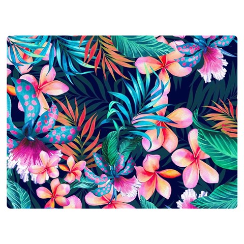 Hawaiian Flowers Hawaii Premium Plush Fleece Blanket (Extra Small) from ArtsNow.com 40 x30  Blanket Front