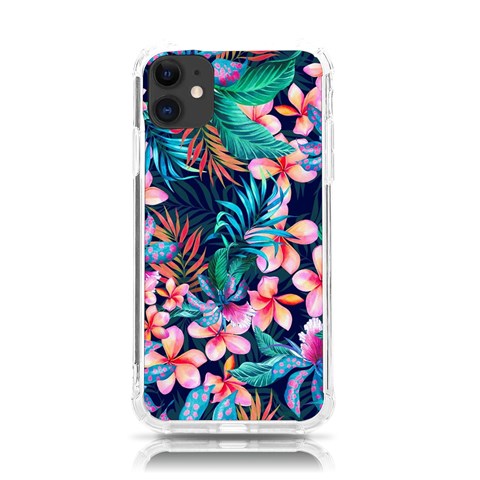 Hawaiian Flowers Hawaii iPhone 11 TPU UV Print Case from ArtsNow.com Front