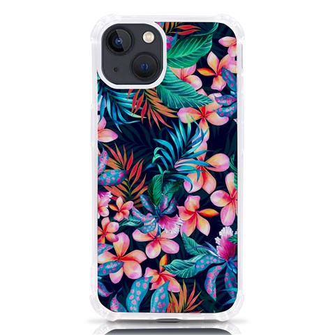 Hawaiian Flowers Hawaii iPhone 13 TPU UV Print Case from ArtsNow.com Front