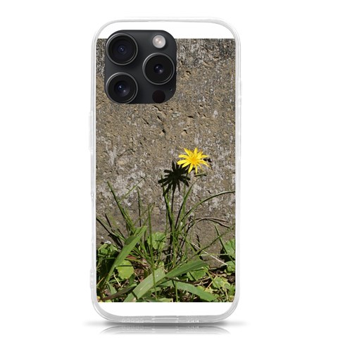 Paintbrush Flower iPhone 15 Pro TPU UV Print Case from ArtsNow.com Front