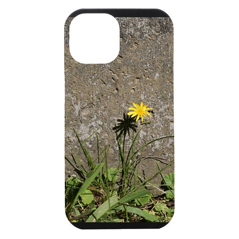 Paintbrush Flower iPhone 15 Plus Black UV Print PC Hardshell Case from ArtsNow.com Front