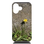 Paintbrush Flower iPhone 16 Black UV Print PC Hardshell Case