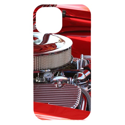 Classic Car iPhone 15 Black UV Print PC Hardshell Case from ArtsNow.com Front