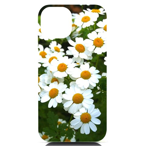 Daisy Flowers iPhone 14 Black UV Print PC Hardshell Case from ArtsNow.com Front