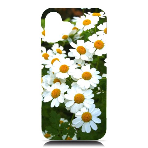 Daisy Flowers iPhone 16 Plus Black UV Print PC Hardshell Case from ArtsNow.com Front