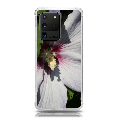 Purple Mallow Flower Samsung Galaxy S20 Ultra 6.9 Inch TPU UV Case from ArtsNow.com Front