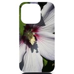 Purple Mallow Flower iPhone 14 Pro Black UV Print PC Hardshell Case