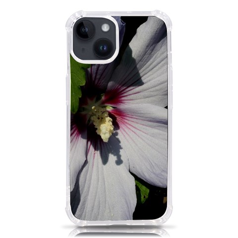 Purple Mallow Flower iPhone 14 TPU UV Print Case from ArtsNow.com Front