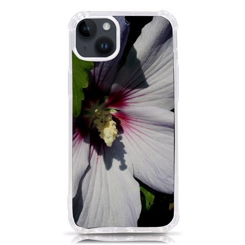 Purple Mallow Flower iPhone 14 Plus TPU UV Print Case from ArtsNow.com Front