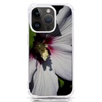 Purple Mallow Flower iPhone 14 Pro TPU UV Print Case