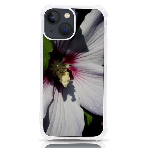 Purple Mallow Flower iPhone 13 mini TPU UV Print Case from ArtsNow.com Front