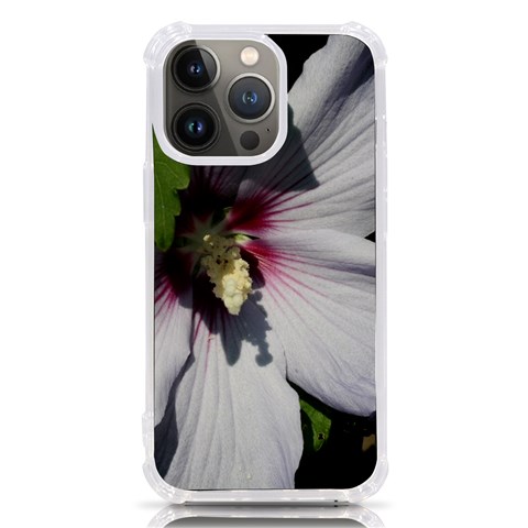 Purple Mallow Flower iPhone 13 Pro TPU UV Print Case from ArtsNow.com Front